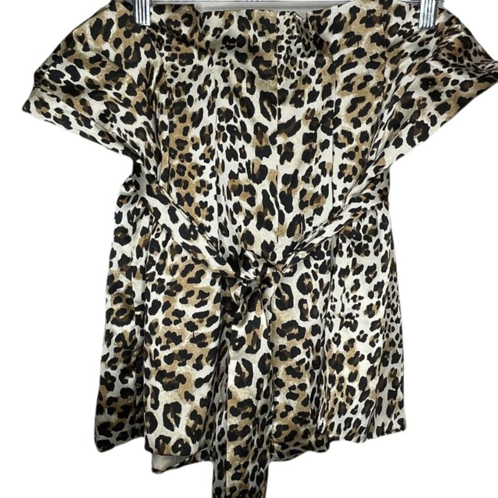 L&B Lucky & Blessed Strapless Animal‎ Print Shorts Romper